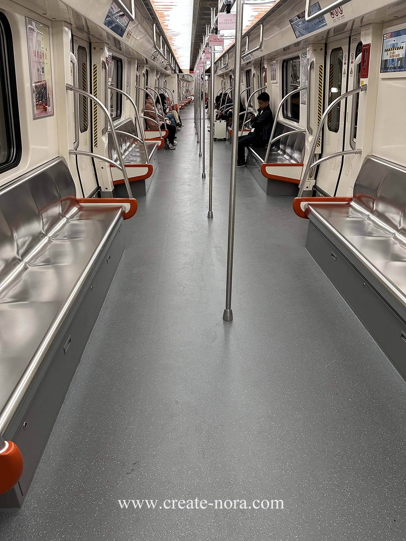 the photo of nora rubber flooring in Zhengzhou Metro 3